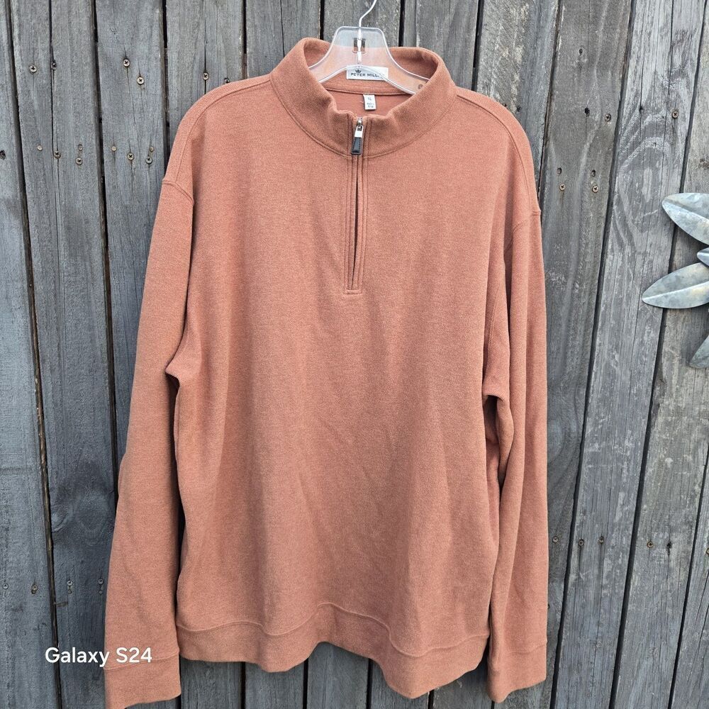 PETER MILLAR CROWN COMFORT QUARTER-ZIP SIZE XL